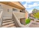 Close-up of staircase and covered walkway to apartments above at 3151 Soaring Gulls Dr # 2180, Las Vegas, NV 89128