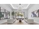Bright, spacious living room with elegant furnishings and backyard views at 42 Ravenswood Ave, Las Vegas, NV 89141