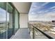 This balcony has sliding glass doors and provides stunning city vistas, blending indoor-outdoor living at 4381 W Flamingo Rd # 5220, Las Vegas, NV 89103