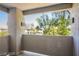 View from spacious balcony overlooking community landscaping and the building's exterior at 45 Maleena Mesa St # 223, Henderson, NV 89074