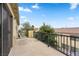 The balcony includes outdoor seating, offering a relaxing and scenic view at 5526 Spruce Hill Ct, Las Vegas, NV 89148
