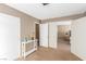 Bedroom showcasing wall-to-wall carpet, neutral walls, and an open door frame at 5905 Paseo Montana, Las Vegas, NV 89108