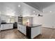 Spacious kitchen featuring an island, built in shelving, and plenty of counter space at 5905 Paseo Montana, Las Vegas, NV 89108