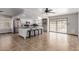 Open concept kitchen, features an island, stainless steel appliances and great natural light at 5905 Paseo Montana, Las Vegas, NV 89108
