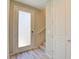 Entryway features a frosted glass door and staircase at 646 Spotted Falcon St, Las Vegas, NV 89138