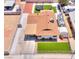 Aerial view of a fenced home with a covered carport, trampoline and an RV in the backyard at 706 Red Lake Way, Las Vegas, NV 89110