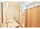 This bathroom features a double vanity, updated hardware, and a shower-tub combination at 706 Red Lake Way, Las Vegas, NV 89110