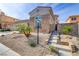 Stunning home with stone accents, desert landscaping, and a welcoming entrance at 1223 Casa Palermo Circle Cir, Henderson, NV 89011