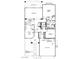 A detailed floor plan showcasing the layout of the home including the kitchen, bedrooms, and bathrooms at 2839 Goldcreek St, Henderson, NV 89052