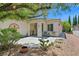 Welcoming front porch featuring desert-friendly landscaping and decorative accents at 2839 Goldcreek St, Henderson, NV 89052