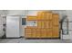 Organized garage space with abundant wood and white cabinet storage at 2839 Goldcreek St, Henderson, NV 89052
