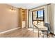 Well-lit office space with built-in shelving, a modern desk, and mountain views at 29 Montelago Blvd # 131, Henderson, NV 89011