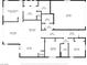 Detailed floor plan showcasing the layout, dimensions, and room placements of the property at 32 Tatahatso Point St, Henderson, NV 89011