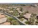 Drone shot of the property highlighting its prime location within a well-maintained neighborhood at 40 Stonemark Dr, Henderson, NV 89052
