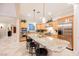 Modern kitchen with island, stainless appliances, and custom cabinetry at 40 Stonemark Dr, Henderson, NV 89052