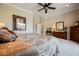 Spacious main bedroom with carpeted floors and neutral decor at 40 Stonemark Dr, Henderson, NV 89052