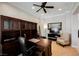 Office with custom built-ins and chair at 40 Stonemark Dr, Henderson, NV 89052