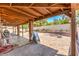 Spacious covered patio with brick flooring, ideal for outdoor entertaining and relaxation at 5453 Palisades Quad Ave, Las Vegas, NV 89122