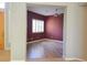 Cozy bedroom featuring modern ceiling fan and wood floors at 601 Summer Mesa Dr, Las Vegas, NV 89144