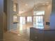Spacious living room featuring recessed lighting, large windows, and a cozy fireplace at 601 Summer Mesa Dr, Las Vegas, NV 89144