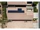Aerial view of home showing roof, solar panels, tile, and landscaping at 6114 Saddle Horse Ave, Las Vegas, NV 89122