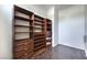Walk-in closet with custom shelving, drawers, and ample storage space at 6821 Sleepy Pine St, Las Vegas, NV 89130