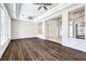 Hardwood flooring throughout with bright open layout, ceiling fans and recessed lighting at 6821 Sleepy Pine St, Las Vegas, NV 89130