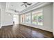 Living room featuring hardwood flooring, recessed lighting and natural light at 6821 Sleepy Pine St, Las Vegas, NV 89130