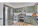 Spacious kitchen with stainless steel appliances and plenty of counter space at 7706 Crystal Village Ln, Las Vegas, NV 89113