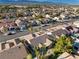 Picturesque aerial shot of a residential area, highlighting the lush landscaping and neighborhood layout at 8537 Highland View Ave, Las Vegas, NV 89145