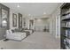 Upstairs loft area with stylish decor and plenty of seating at 8992 Sparkling River Ct, Las Vegas, NV 89178