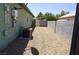 Low-maintenance backyard with gravel, exterior wall, and AC unit at , Las Vegas, NV 89130