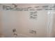 Bathroom features white tiled shower and blue decorative accent tile at , Las Vegas, NV 89130