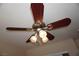 Ceiling fan with lights in the bedroom is a great way to circulate air at , Las Vegas, NV 89130