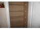 View of a pantry with adjustable wire shelves, perfect for storing food or kitchen supplies at , Las Vegas, NV 89130