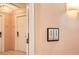Hallway area with doors and a tiled floor at 145 E Harmon Ave # 1001, Las Vegas, NV 89109