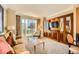 Comfortable living room with elegant furnishings and city views at 145 E Harmon Ave # 1001, Las Vegas, NV 89109