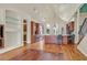Spacious kitchen with wood cabinets, island, and stainless steel appliances at 156 N Parawan St, Henderson, NV 89015