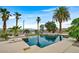 Enjoy a backyard pool with diving board, desert landscaping, and city views at 156 N Parawan St, Henderson, NV 89015