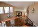 Inviting home entrance featuring gorgeous stairs, view into the living room at 2208 Fiero Dr, Las Vegas, NV 89134