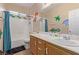 ' bathroom featuring cute dinosaur themed decorations on the walls at 2621 Rainbow Glow St, North Las Vegas, NV 89030