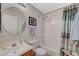 Cozy bathroom featuring a shower-tub combination and modern fixtures, perfect for relaxation at 2925 Wigwam Pkwy # 123, Henderson, NV 89074