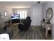 Inviting living area filled with natural light and finished with hardwood floors at 391 Newbury Ct, Henderson, NV 89015
