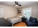 Compact bedroom features natural light and comfortable decor at 4161 Royalhill Ave, Las Vegas, NV 89121