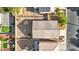 Aerial view of the house showing the roof and proximity to the neighbors at 4916 White Jade St, North Las Vegas, NV 89081