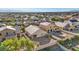 An aerial view of the house, showcasing the backyard and surrounding neighborhood at 4916 White Jade St, North Las Vegas, NV 89081