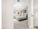 Inviting bedroom with a ceiling fan and a bed, creating a relaxing atmosphere at 5108 Molveno Ct, Las Vegas, NV 89130
