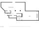 Simplified black and white basement floorplan showcasing layout and dimensions at 7060 W Rome Blvd, Las Vegas, NV 89131