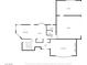 Main level floorplan includes kitchen, living room, and two garages at 7060 W Rome Blvd, Las Vegas, NV 89131