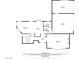 Main level floorplan includes kitchen, living room, and two garages at 7060 W Rome Blvd, Las Vegas, NV 89131